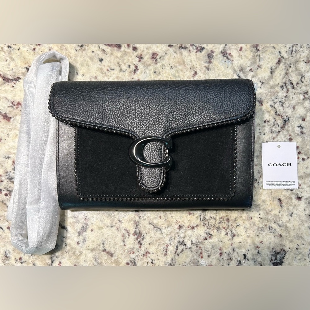 Coach Black Leather Crossbody Bag - Picture 10 of 12
